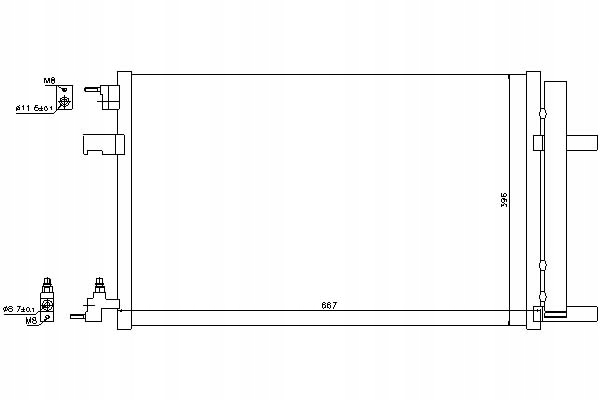 фото №1, Nissens 940135 конденсатор, кондиционер