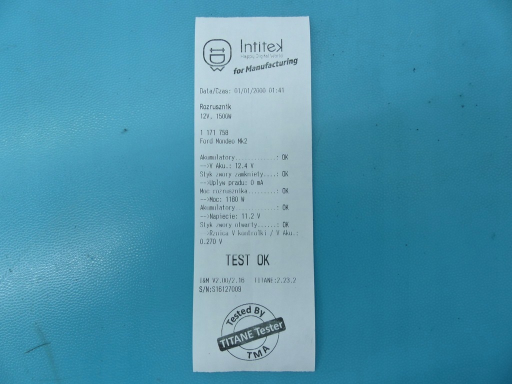 фото №5, Test стартер ford mondeo mk2 2.0 16v