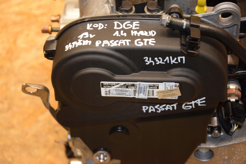 фото №10, Двигун блок двигуна dge vw passat b8 gte 1.4 b hybrid 34tyśkm 19r оригінал ідеальний стан