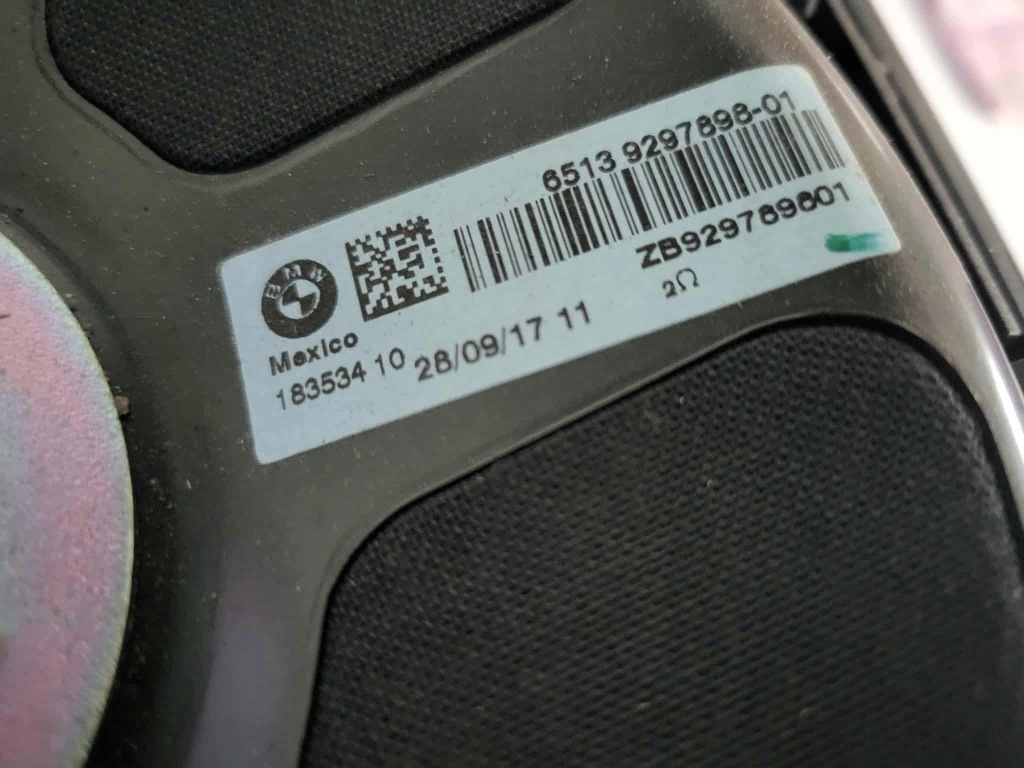 фото №2, Динамик перед bmw 6513 9297898-01