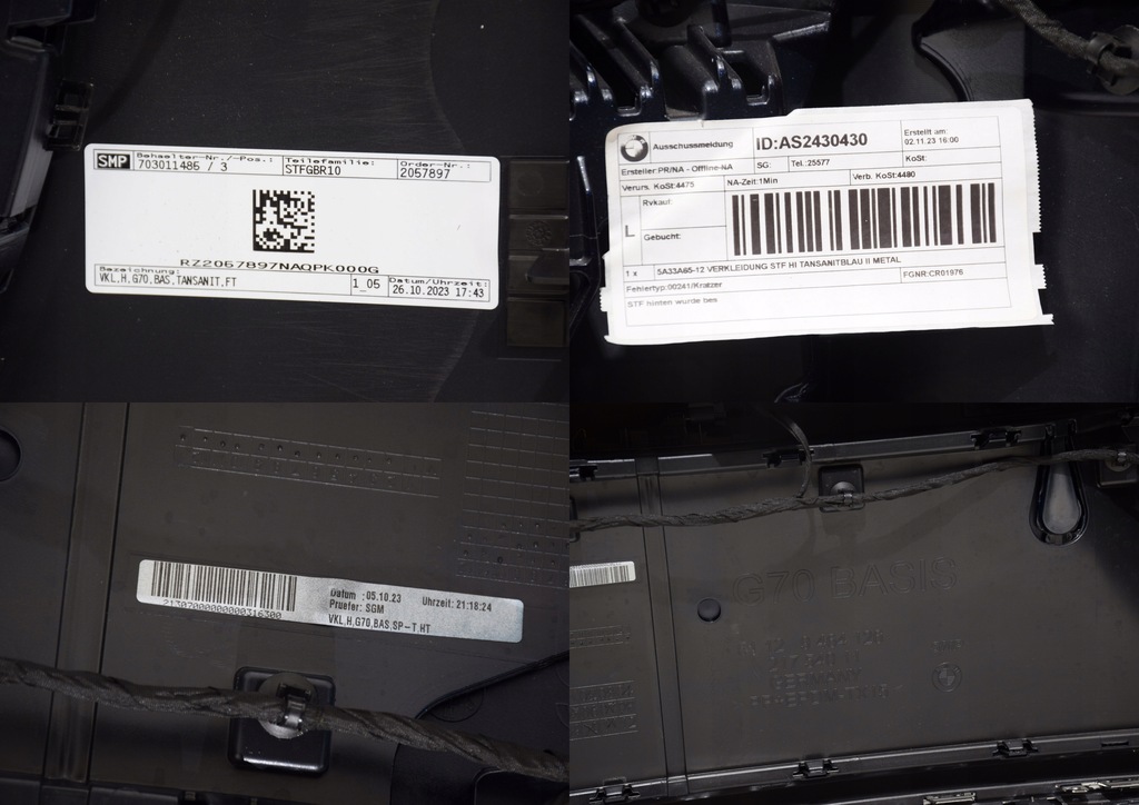 фото №15, Bmw 7 g70 бампер задняя basic 6 pdc хром tansanit blau x10