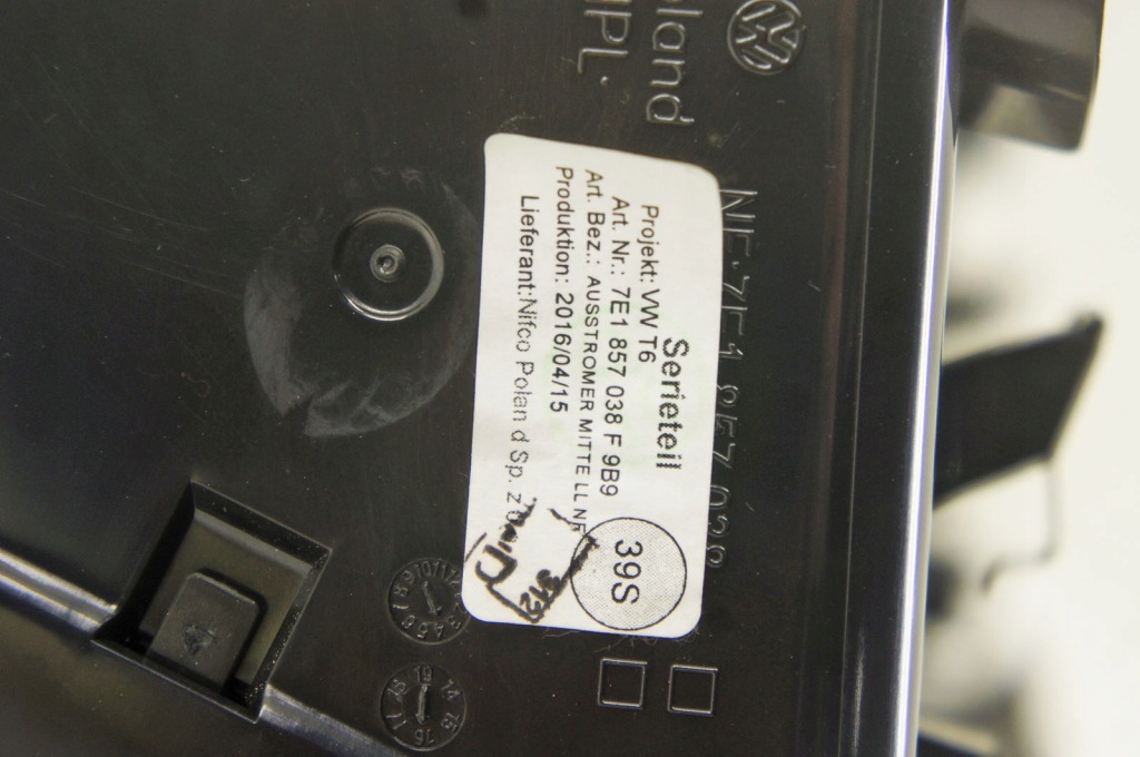 фото №6, Su017 vw transporter t6 решітка обдув панелі pulpitu 7e1857038f