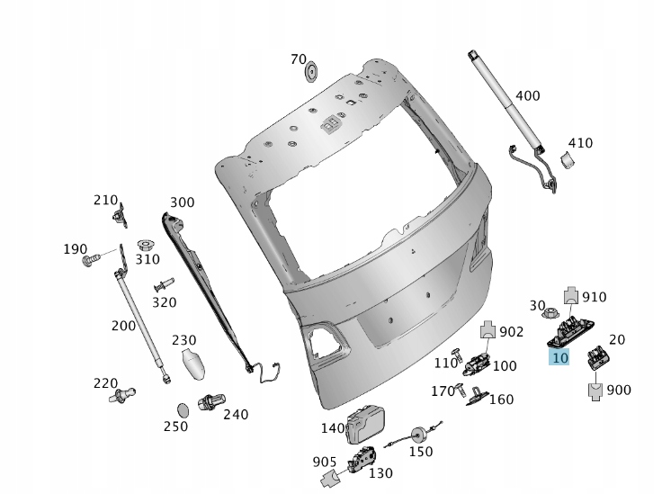 фото №2, Ручка крышки багажника mercedes wiele modeli
