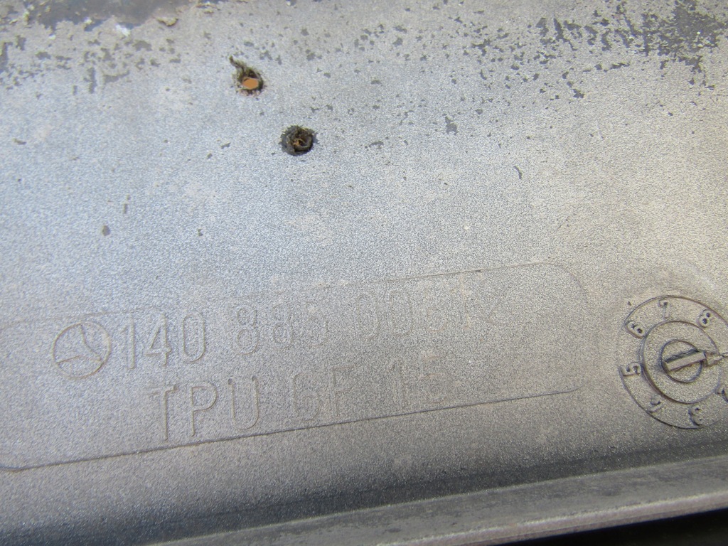 фото №13, 1 mercedes w140 подкладка рамка бампер передний перед pod номерной знак