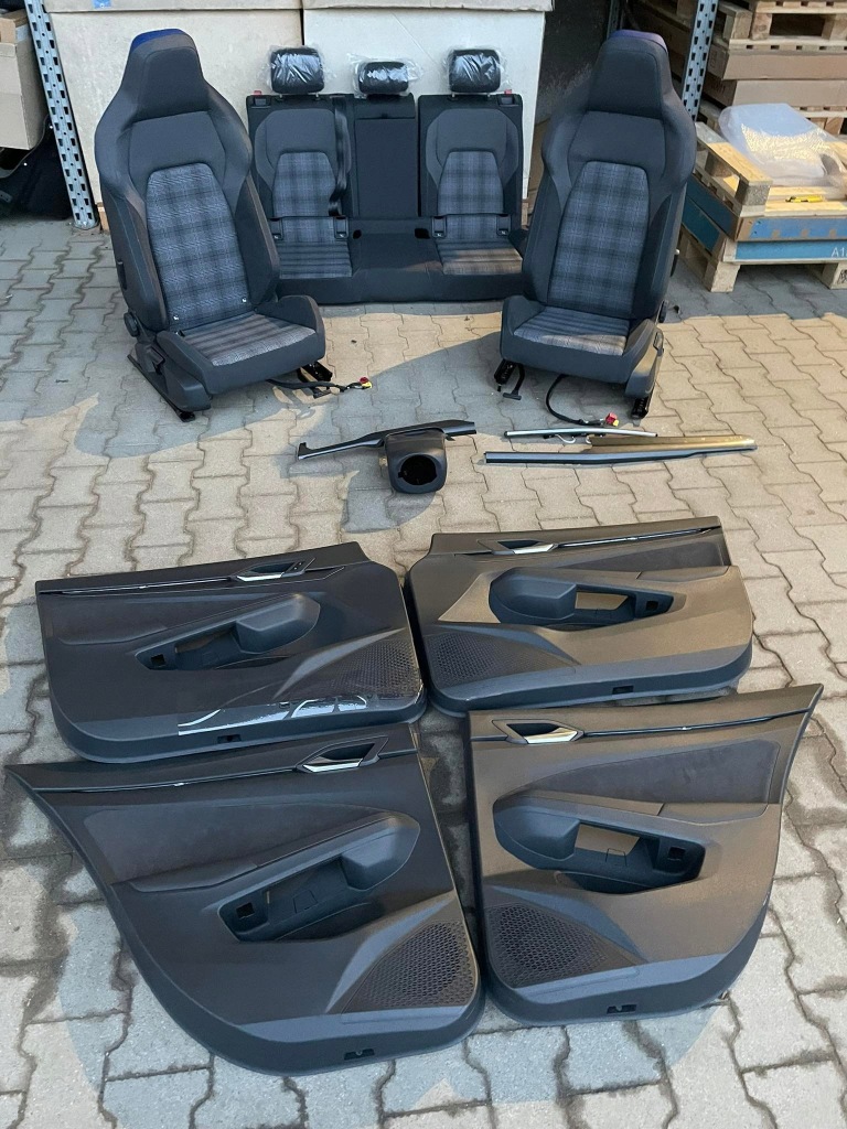 фото №12, Vw golf 8 viii gti сидіння ковшові обшивки dekor