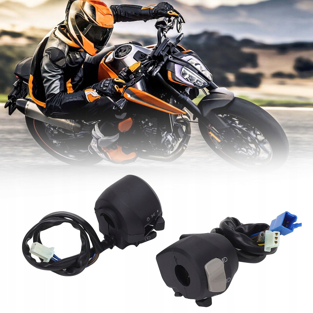 фото №12, 2 szt. перемикач na кермо motocykla 7/8 cala 22mm лівий правий