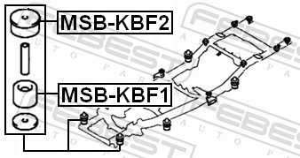 фото №3, Подушка рамы mitsubishi pajero/montero sport kh0