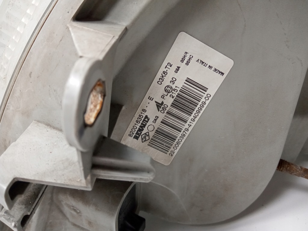 фото №15, Лампа права перед renault master ii 8200163518