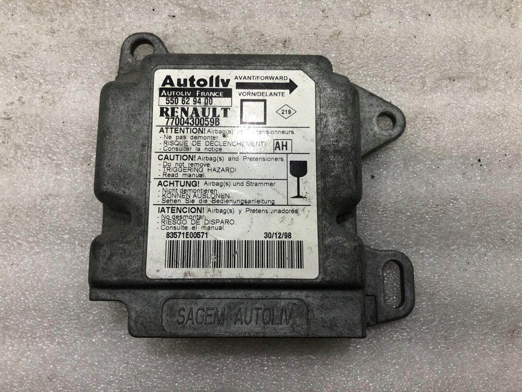 фото №1, Модуль подушка безпеки renault megane i 7700430059b