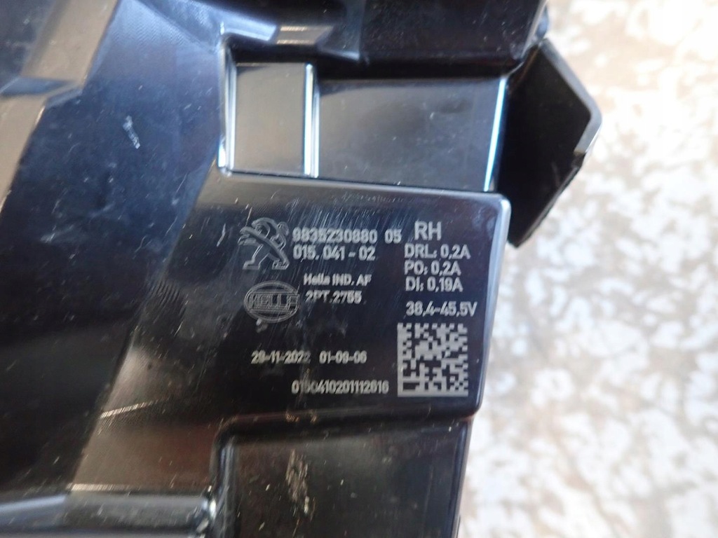 фото №10, Противотуманная фара правый led drl peugeot iii 308 t10 2021-
