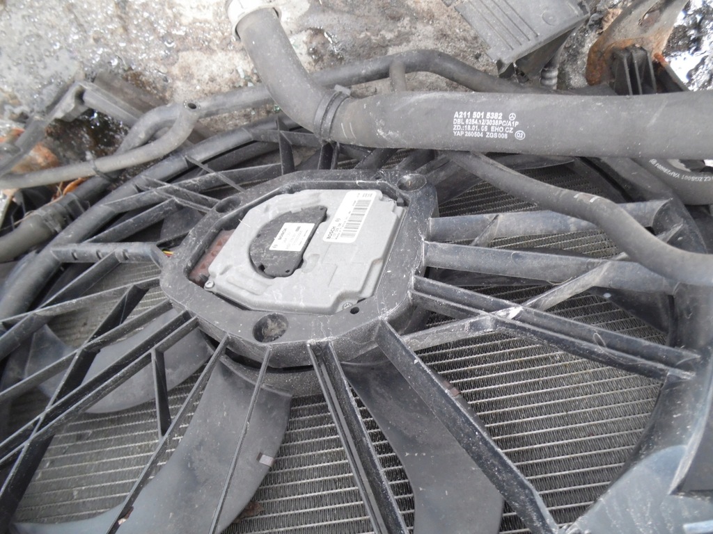 фото №6, Pas передній радіатор mercedes w211 дизель комплект