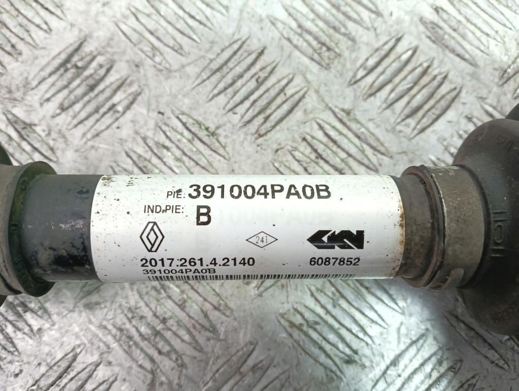 Привідний вал правий перед renault kadjar 2015-2018 1.2 tce 130km h4f408 391004pa0b Ціна