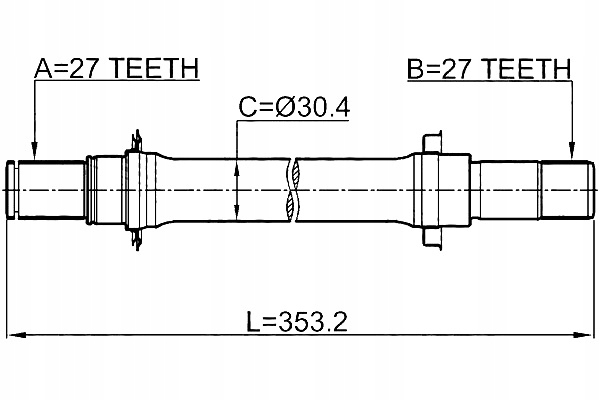 фото №2, Febest привідний вал ліва honda hr-v gh4 2000-2005 eu