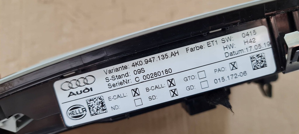 фото №13, A7 c8 4k лампа потолочный pod люк салона led 4k0947135ah a6 c8 4k