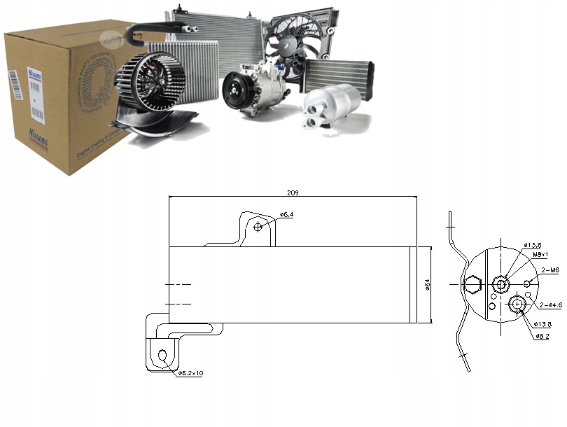 фото №1, Nissens 95497 осушувач, кондиціонер