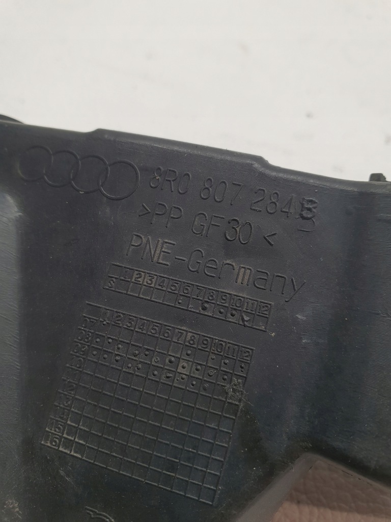 фото №7, Audi q5 8r 08-12 напрямна кронштейн błotnikmzderzak перед 8r0807284b