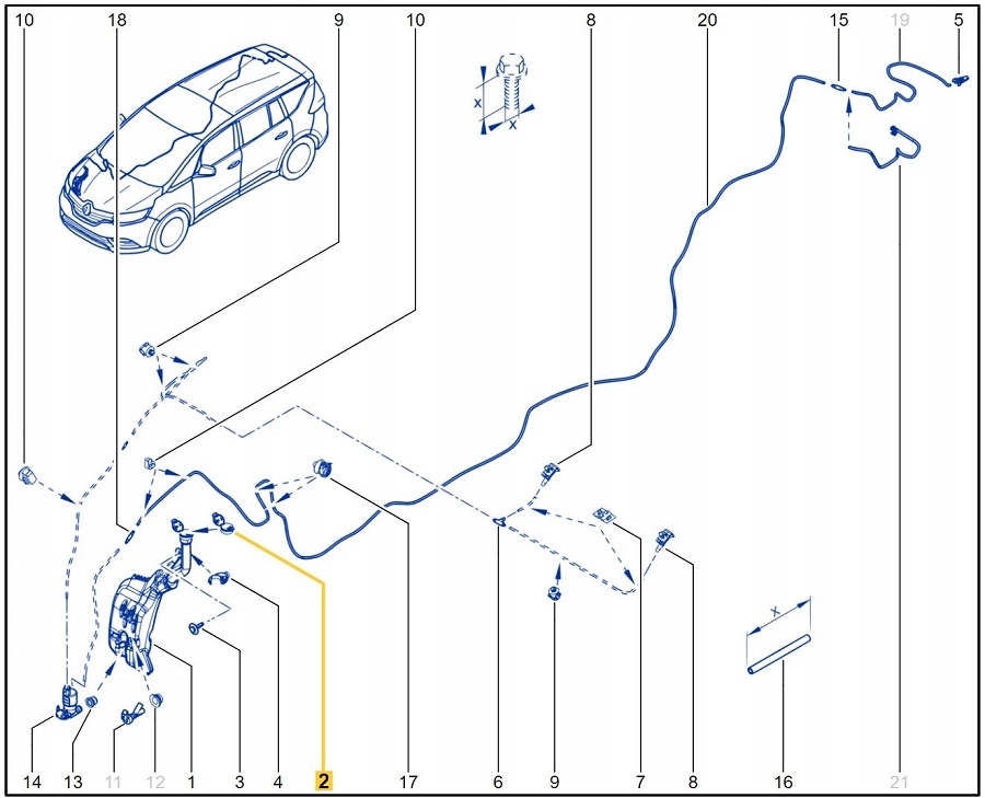 фото №4, Кришка заливної розпилювача renault megane espace оригінальний номер