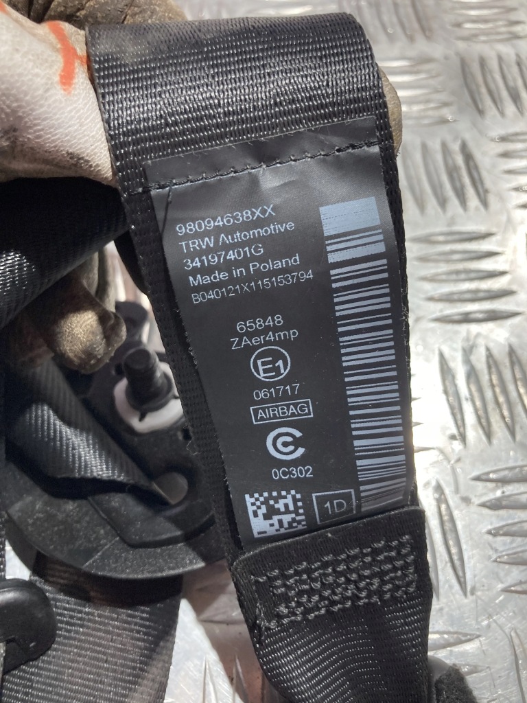 фото №2, Pas безопасности правый перед citroen c5 aircross 18-