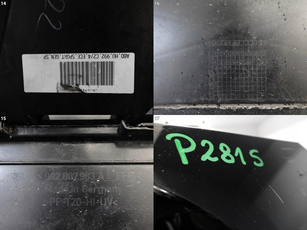 фото №12, Porsche 911 992 carrera sport 19- бампер + спойлер диффузор задняя + направляющие