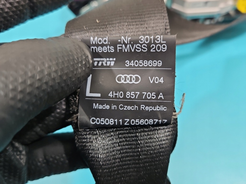 Ремень безопасности перед левое  водителя audi a8 d4 4h 4h0857705a европа Доставка