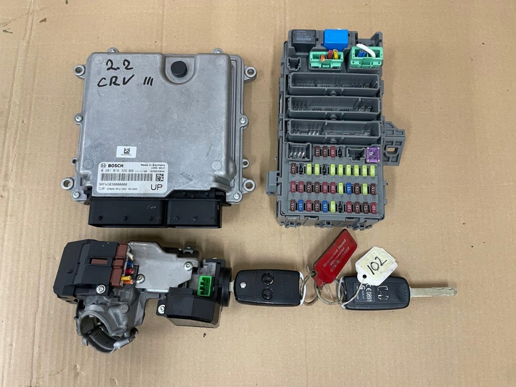 фото №1, Honda cr-v iii lift 2.2 i-dtec набір do запуск бортовий комп'ютер 37820-rfw-g03