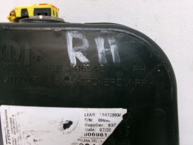 фото №2, Jeep renegade подушка сиденье правая подушка безопасности