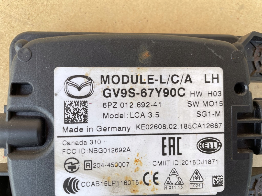 фото №4, Модуль радар датчик левый mazda 6