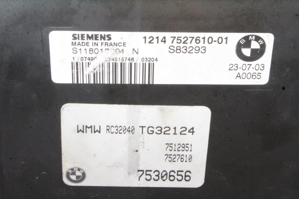 фото №3, Бортовий комп'ютер двигуна mini cooper r50, r53 7527610 1.4l бензиновий 55kw 2003