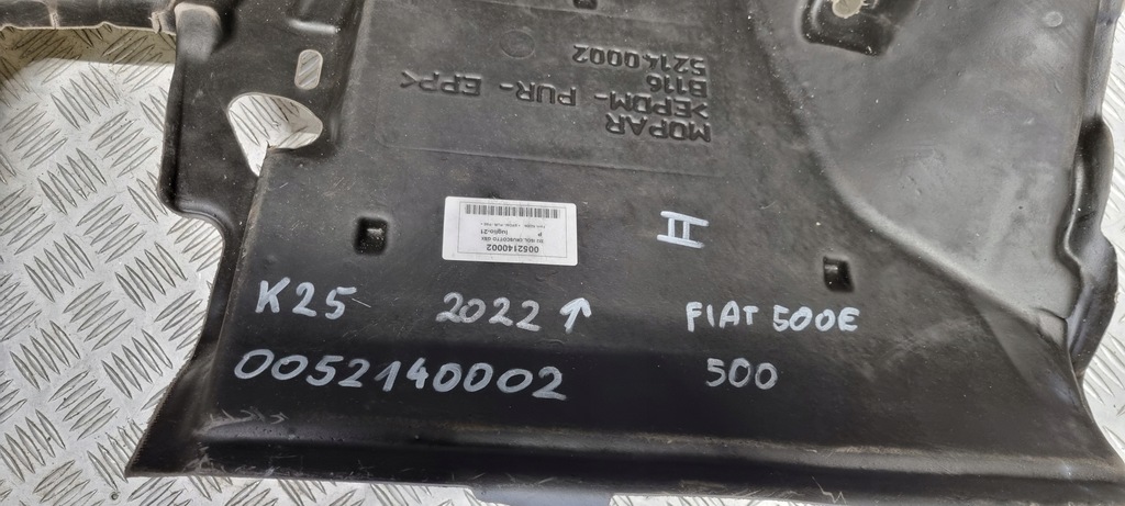 фото №16, Fiat 500e 500 шумоизоляция стены перегородки 52140002 2022 w górę ii