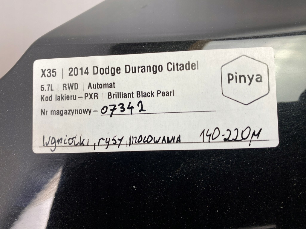 фото №15, Крыло левый перед dodge durango 2014+ usa