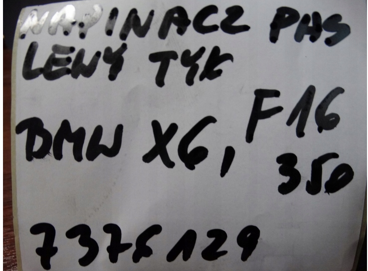 фото №4, Idealny pas натяжитель задняя левый bmw x6 f16 1