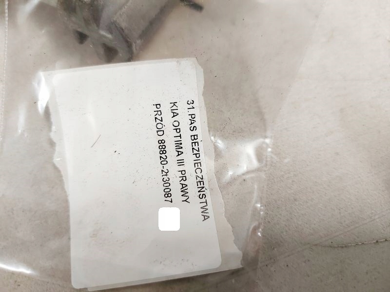 фото №10, Kia optima 3 iii pas безпеки правий перед передній 88820-2t30087