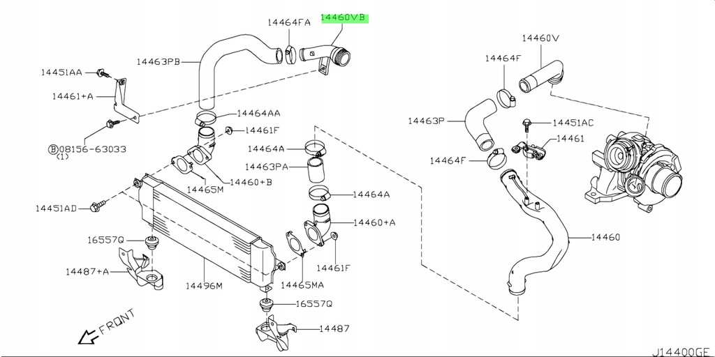 фото №3, Шланг патрубок воздуха renault koleos 2.0 dci