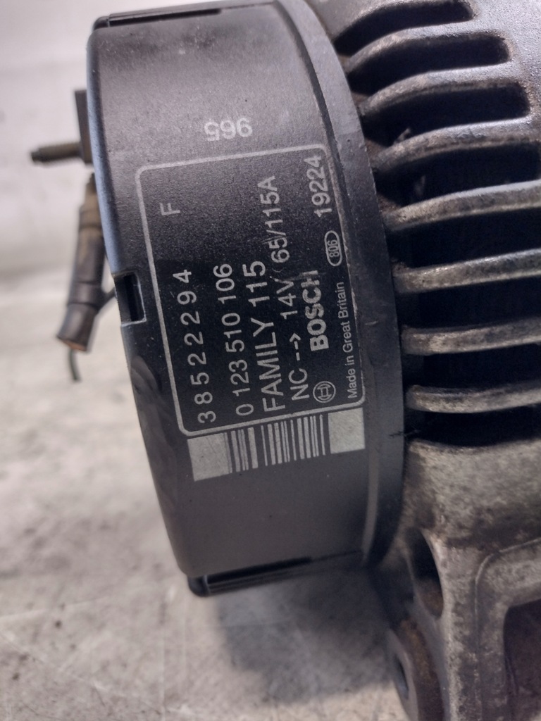 фото №10, Генератор chrysler voyager iii 3 2,5td 0123510106