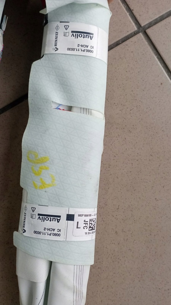 фото №3, Шторка безопасности подушка безопасности правая левая renault espace v lift 2.0 dci оригинал