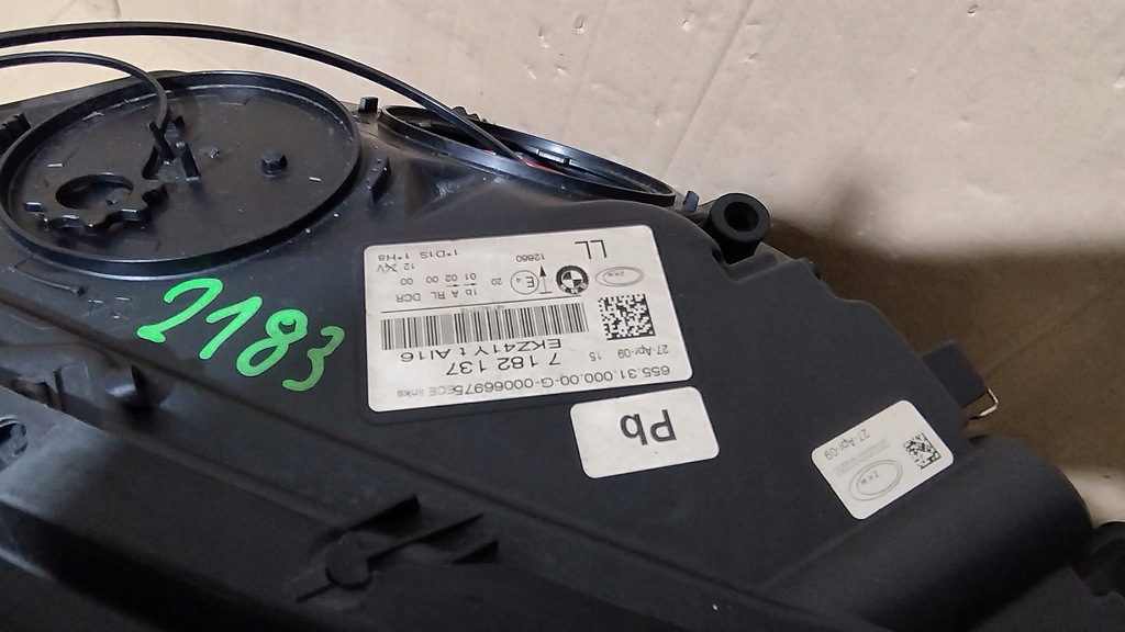 фото №6, Лампа bmw 7 f01 f02 bi ксенон некрутящаяся перед левая правая 7182137 7182138