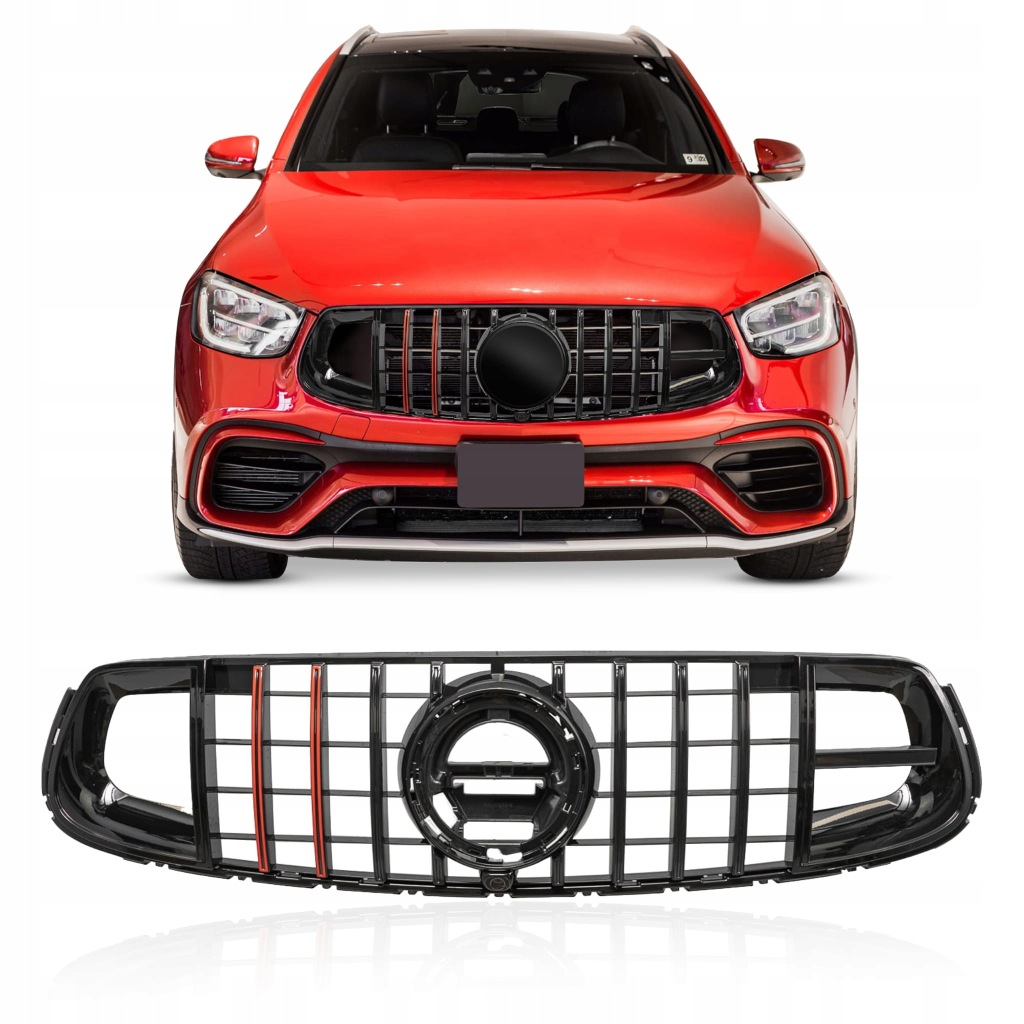 фото №1, Mercedes glc x253 c253 amg 2019+ решётка радиатора panamericana gt brabus style