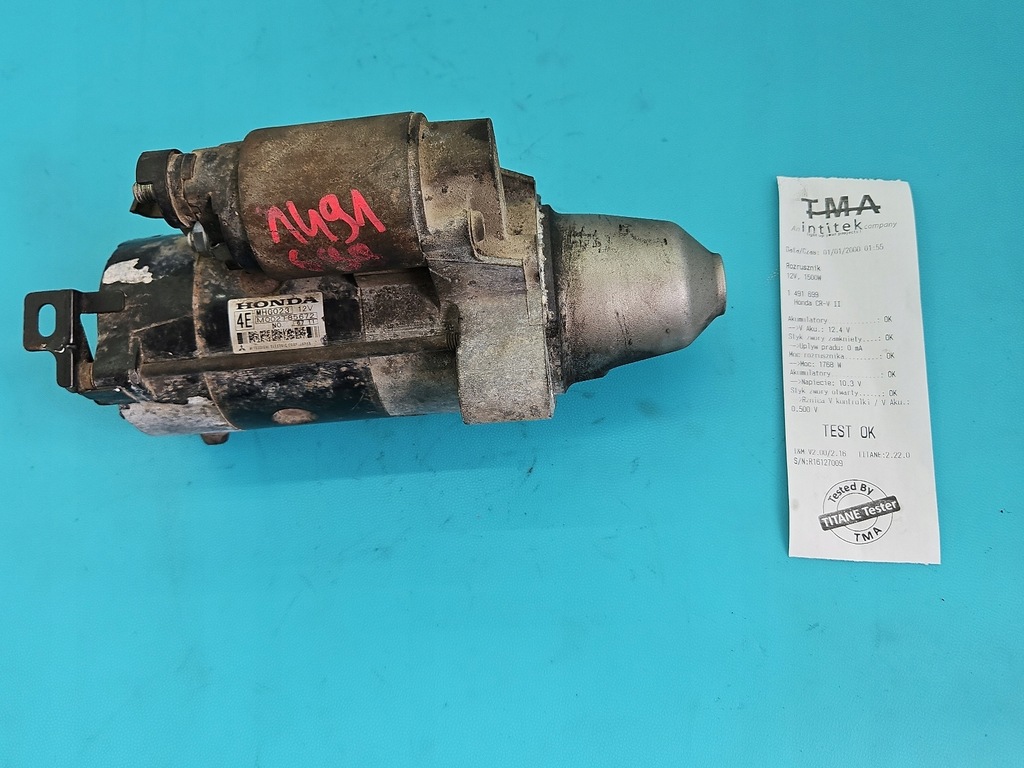 фото №1, Test стартер honda cr-v ii 2.2 i-ctdi m002185672