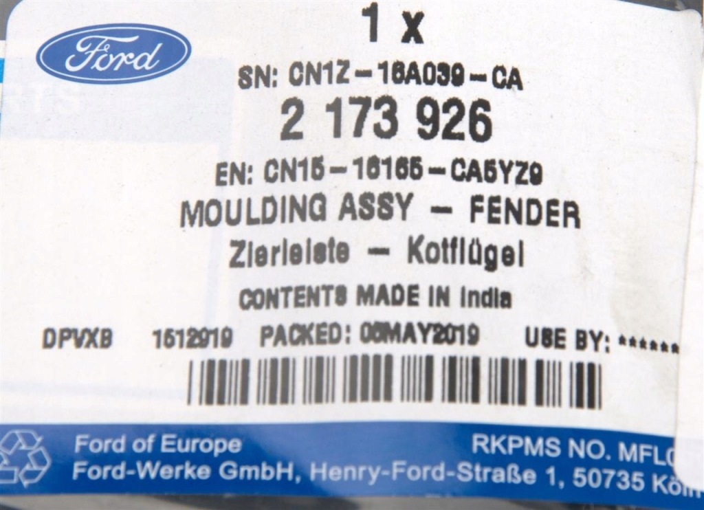 фото №13, Молдинг накладка крила lewego ecosport 17- _ 2173926 _ cn15-16165-ca5yz9