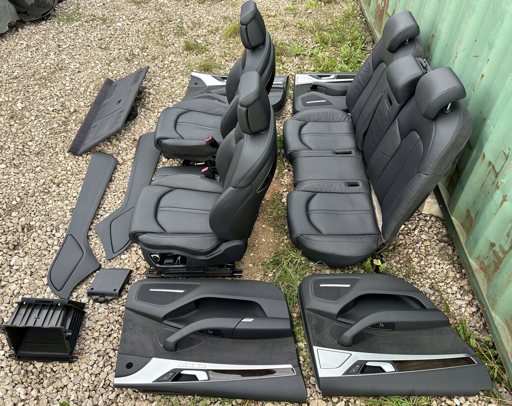 фото №7, Сидіння шкіра sokórzane чорні з підігрівом електрика audi a8 d4 4h0