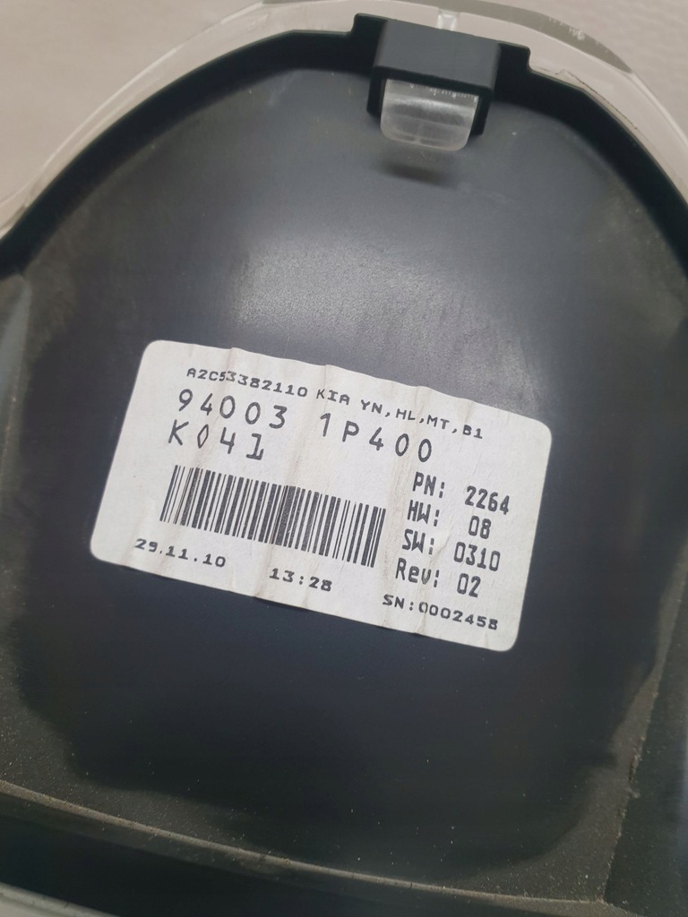 фото №6, Kia venga 09-14 счетчик приборы 94003-1p400 eu