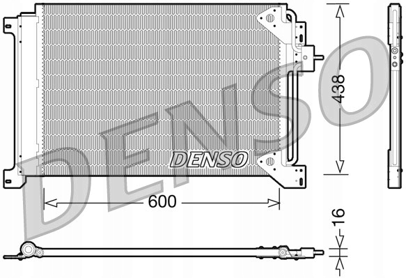 фото №1, Denso dcn12004 конденсатор, кондиционер