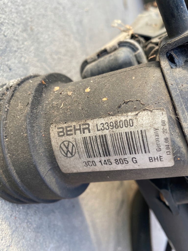 фото №8, Volkswagen passat b6 комплект радиатор