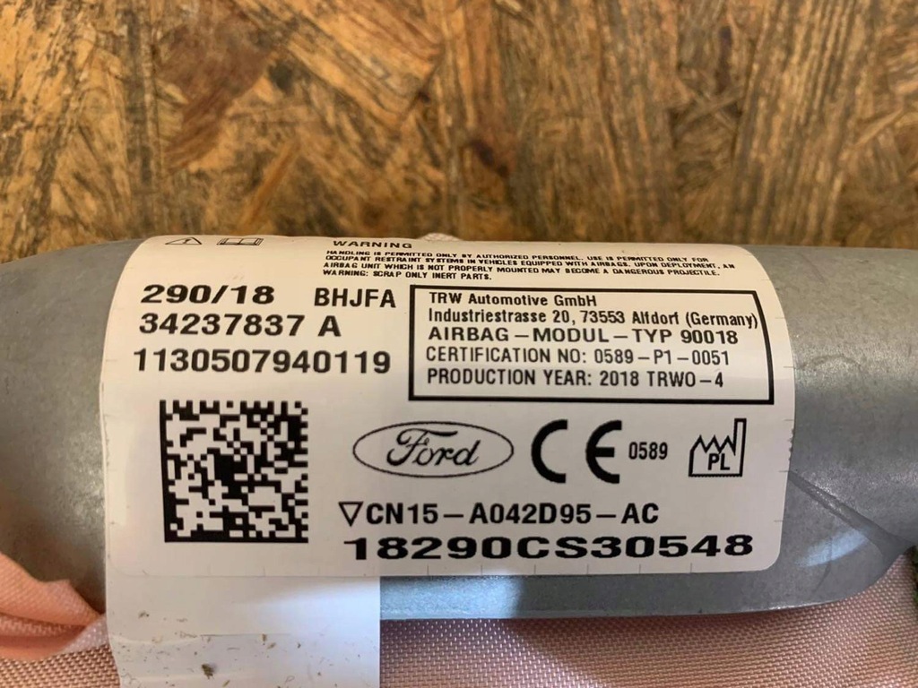 фото №3, Шторка безпеки подушка безпеки ліва ford ecosport lift 17- orygina