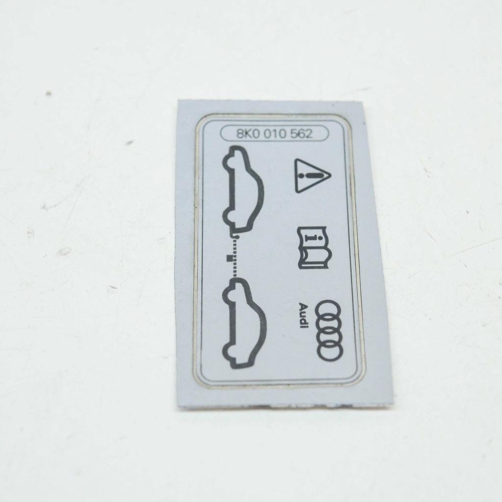 фото №1, Audi q5 sq5 fy 80a двигатель деколь information label 8k0010562 original