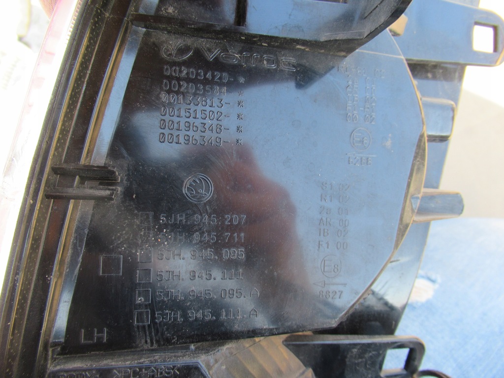 фото №2, Лампа ліва задня skoda rapid 5jh lift