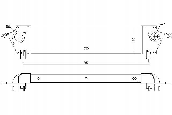 Купити Nissens інтеркулер nissan qashqai 1 1.5d/2.0d 02.