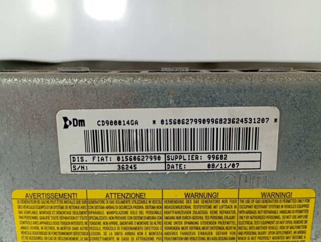 Alfa romeo 159 06-11 подушка подушка безопасности воздуха коленная оригинальный номер 01560627990 в Украине