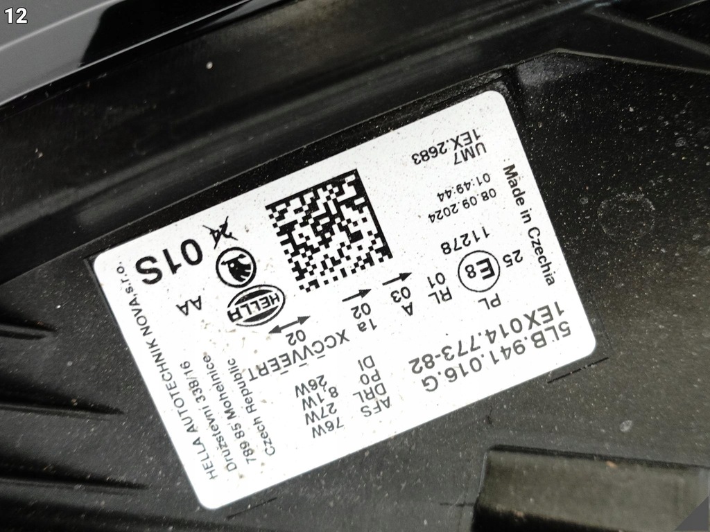 фото №13, Skoda enyaq iv electric 5lb 20- лампа full led crystal lighting права перед