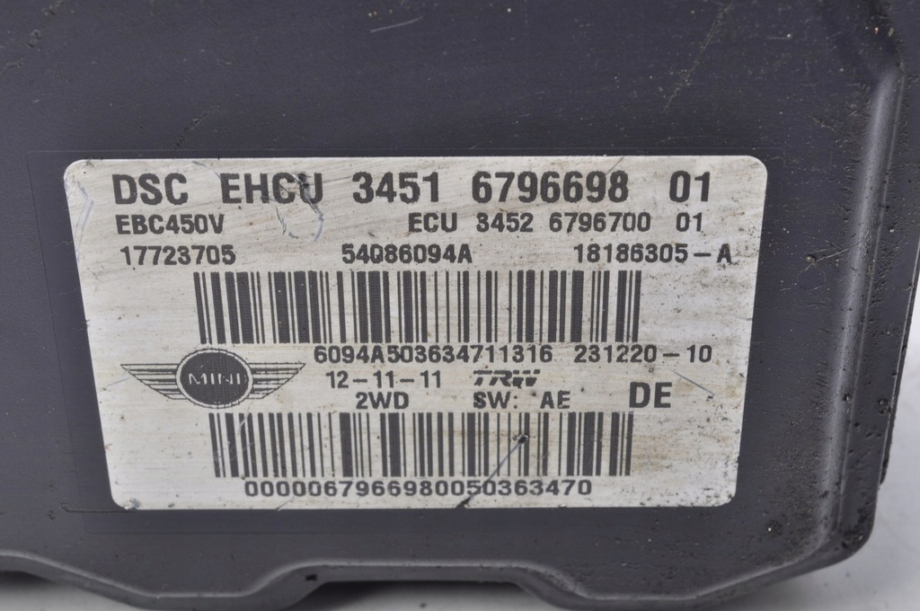 фото №5, Mini r56 насос abs 6796698